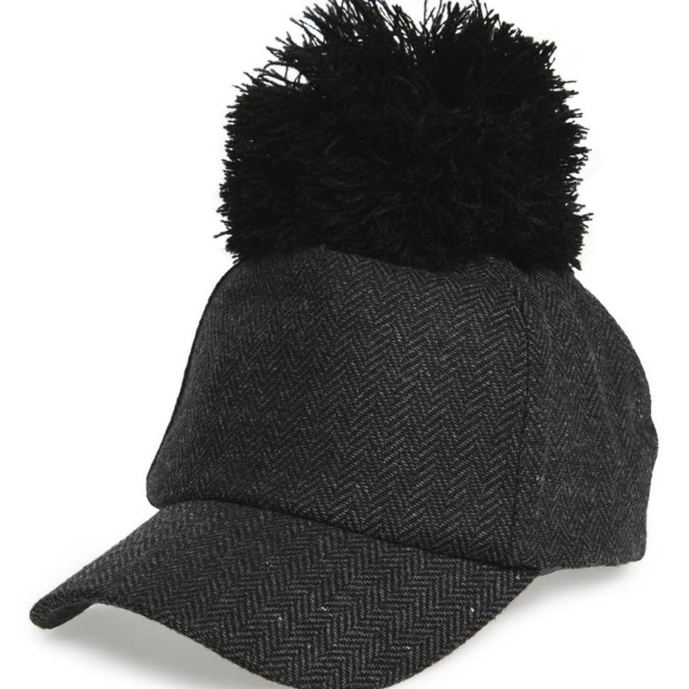 BP Tweed Pom Ball Cap
